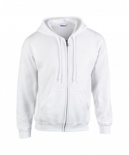 HB Zip Hooded pulóver, fehér