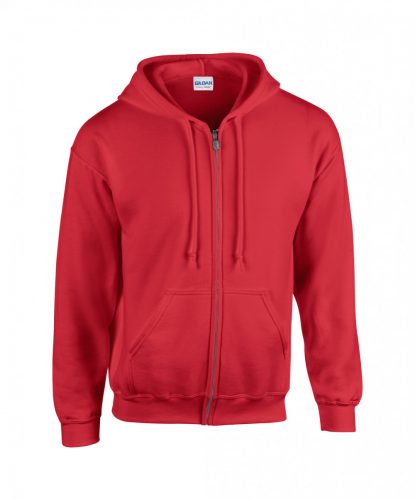 HB Zip Hooded pulóver, piros