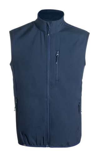 Jandro RPET softshell mellény, sötétkék