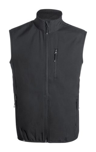 Jandro RPET softshell mellény, fekete