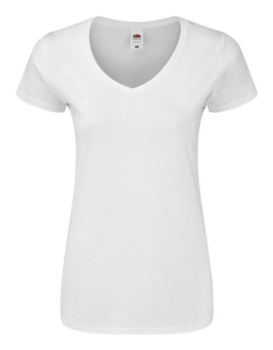 Iconic V-Neck Women női póló, fehér