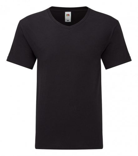 Iconic V-Neck póló, fekete