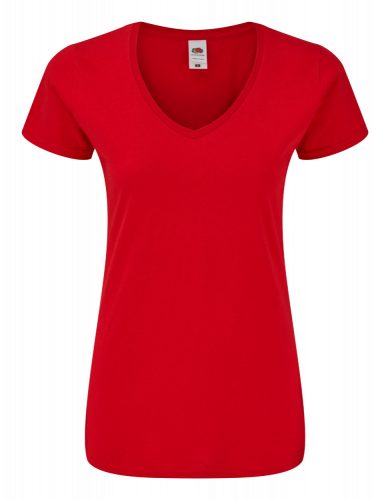 Iconic V-Neck Women női póló, piros