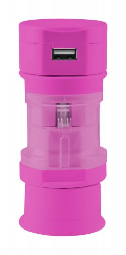 Tribox utazó adapter, pink