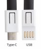 Doffer USB Type-C nyakpánt, fekete