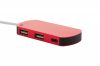 Raluhub USB hub, piros