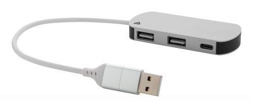 Raluhub USB hub, ezüst