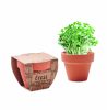 CRESS POT Terrakotta ültető, zsázsa, fa