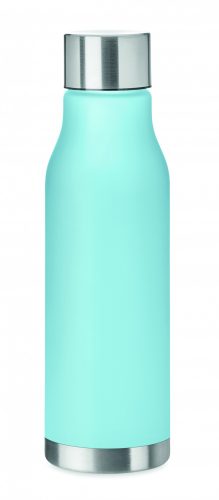 GLACIER RPET RPET palack, 600 ml, áttetszo világoskék