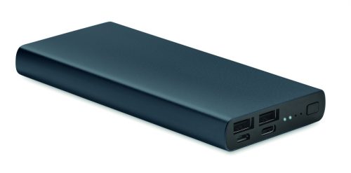 POWERFLAT 8 C 10000 mAh powerbank, kék