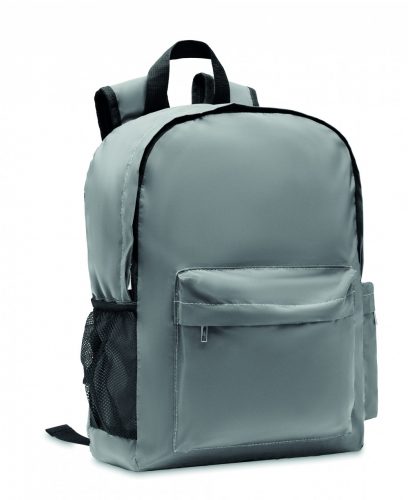 BRIGHT BACKPACK Fényvisszaverő hátizsák 190T, fakó ezüst