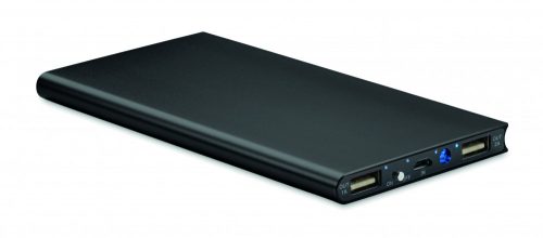 POWERFLAT8 8000 mAh külső akkumulátor, fekete