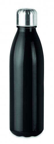 ASPEN GLASS Üveg palack, 650 ml, fekete