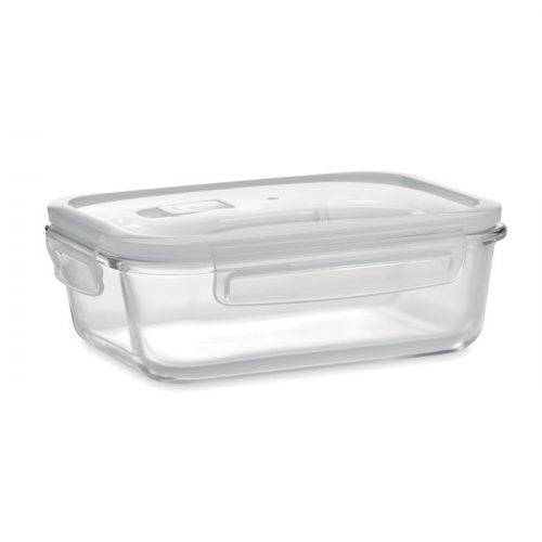 PRAGA LUNCHBOX Üveg uzsonnás doboz, 900 ml, fa