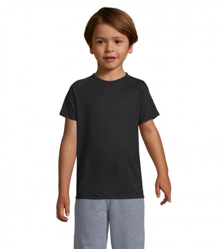 SPORTY KIDS SPORTY gyermek T-Shirt 140g, kőszürke