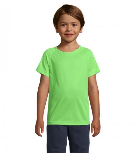 SPORTY KIDS SPORTY gyermek T-Shirt 140g, neon green