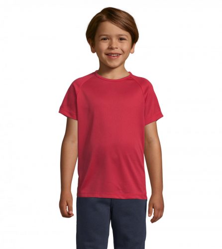 SPORTY KIDS SPORTY gyermek T-Shirt 140g, piros